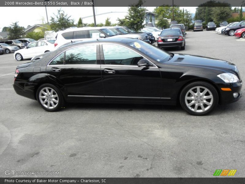 Black / Black 2008 Mercedes-Benz S 550 Sedan