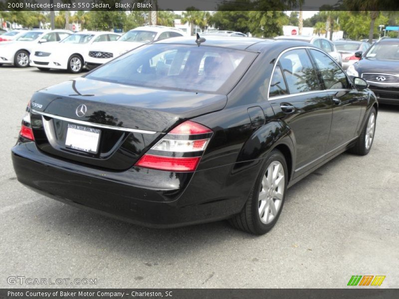 Black / Black 2008 Mercedes-Benz S 550 Sedan