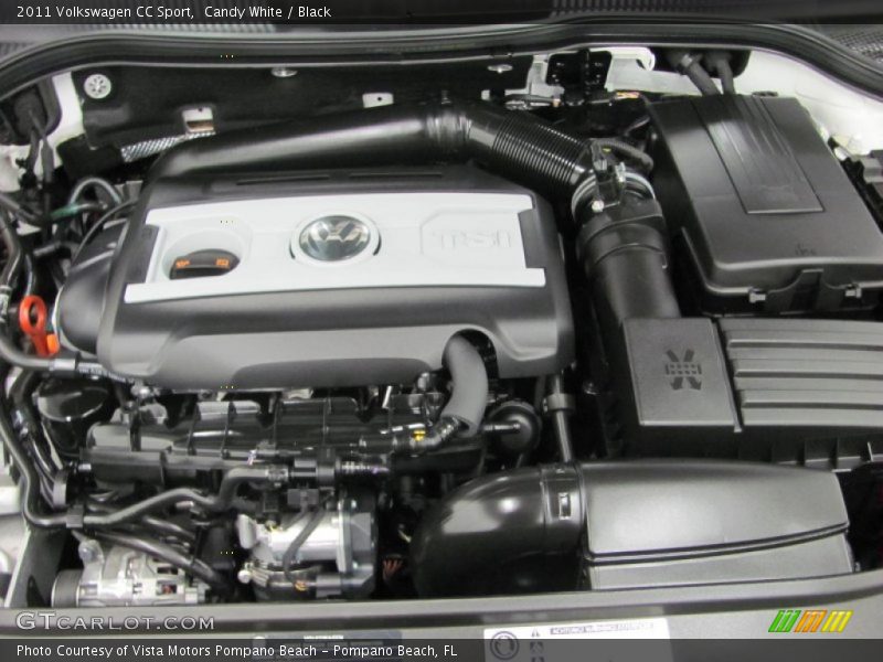 Candy White / Black 2011 Volkswagen CC Sport