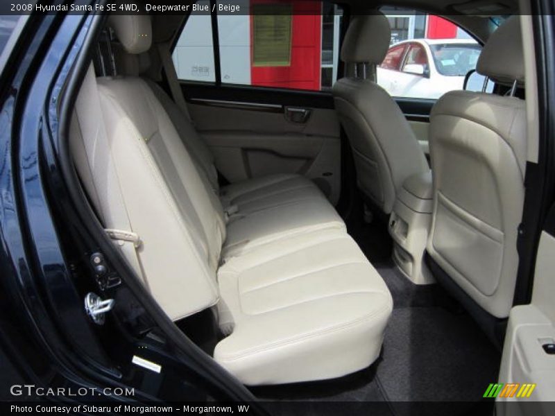 Deepwater Blue / Beige 2008 Hyundai Santa Fe SE 4WD