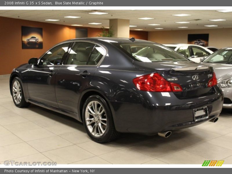 Blue Slate Metallic / Graphite 2008 Infiniti G 35 x S Sedan