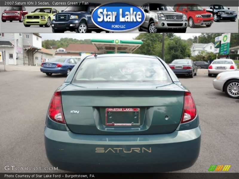 Cypress Green / Tan 2007 Saturn ION 3 Sedan