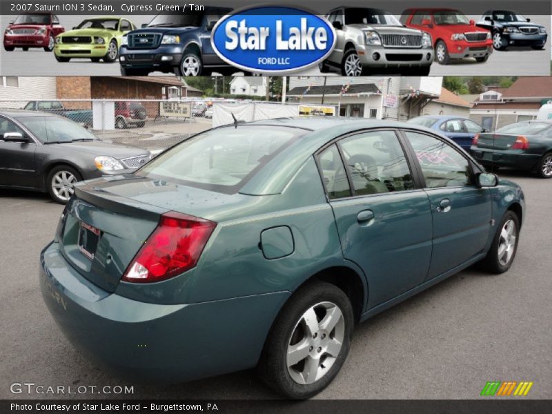 Cypress Green / Tan 2007 Saturn ION 3 Sedan