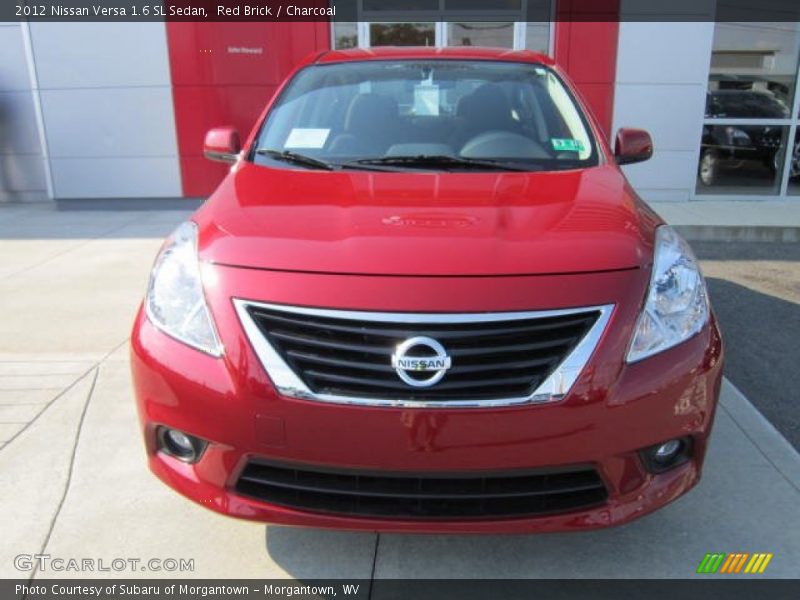 Red Brick / Charcoal 2012 Nissan Versa 1.6 SL Sedan