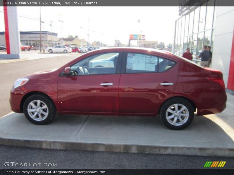 Red Brick / Charcoal 2012 Nissan Versa 1.6 SL Sedan
