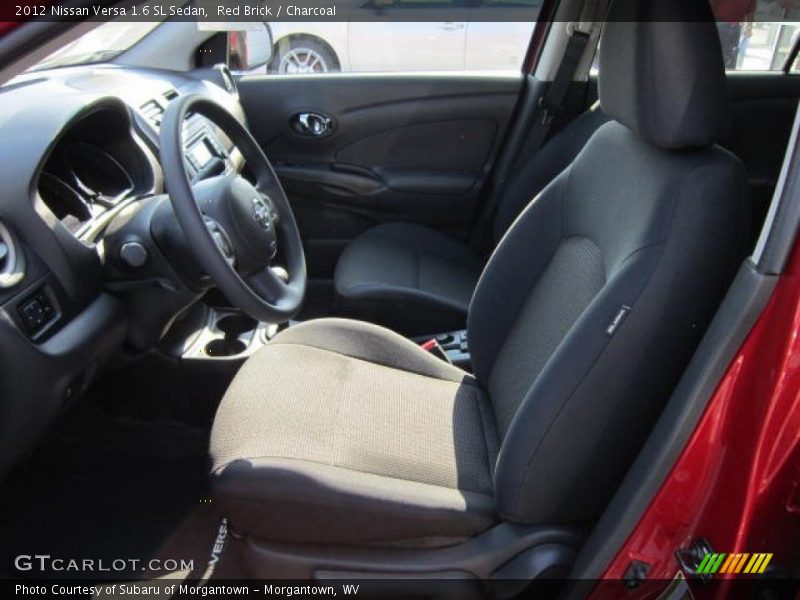 Red Brick / Charcoal 2012 Nissan Versa 1.6 SL Sedan