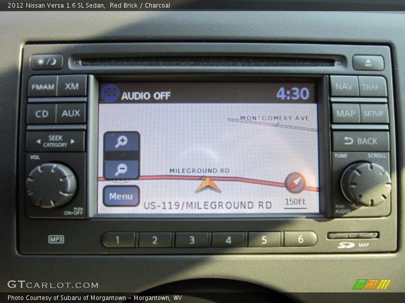 Navigation of 2012 Versa 1.6 SL Sedan