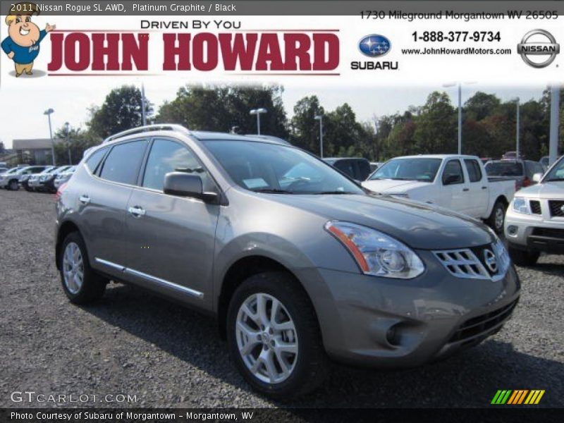 Platinum Graphite / Black 2011 Nissan Rogue SL AWD