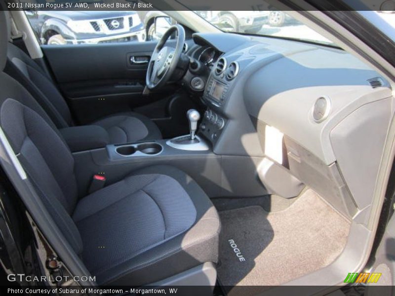Wicked Black / Black 2011 Nissan Rogue SV AWD