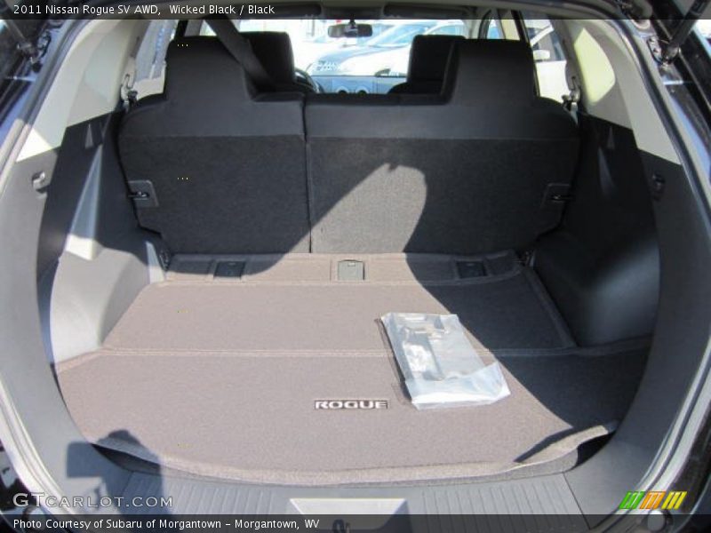 Wicked Black / Black 2011 Nissan Rogue SV AWD