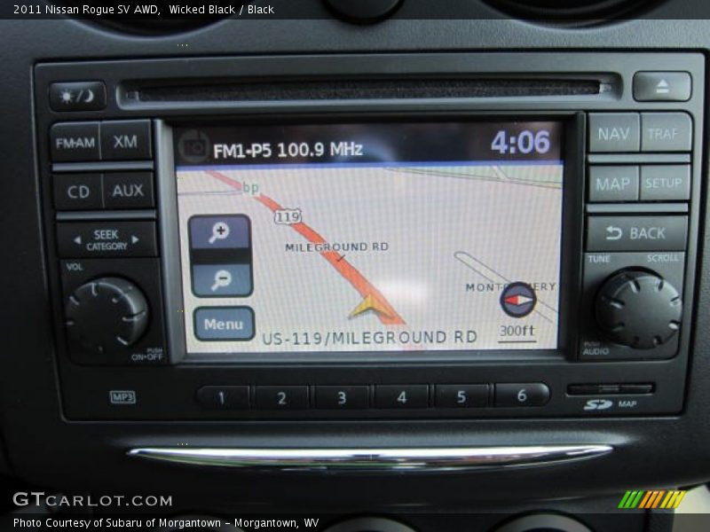 Wicked Black / Black 2011 Nissan Rogue SV AWD