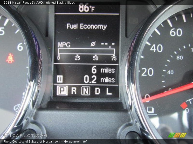Wicked Black / Black 2011 Nissan Rogue SV AWD