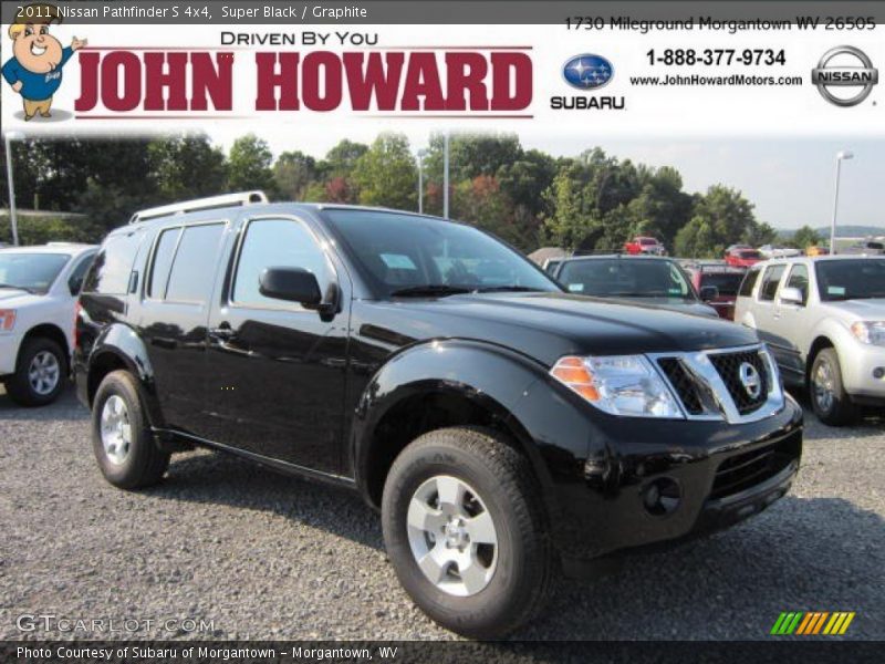 Super Black / Graphite 2011 Nissan Pathfinder S 4x4