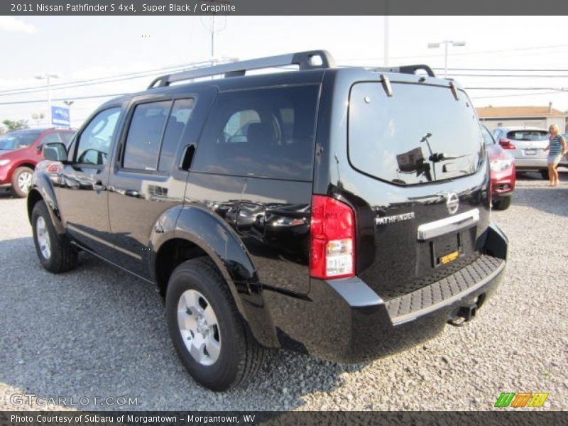 Super Black / Graphite 2011 Nissan Pathfinder S 4x4