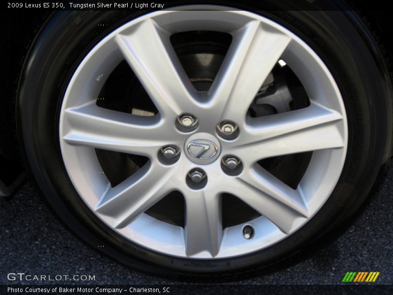Tungsten Silver Pearl / Light Gray 2009 Lexus ES 350
