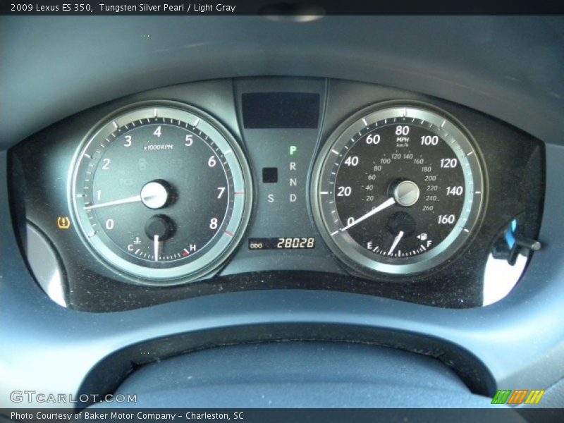 Tungsten Silver Pearl / Light Gray 2009 Lexus ES 350
