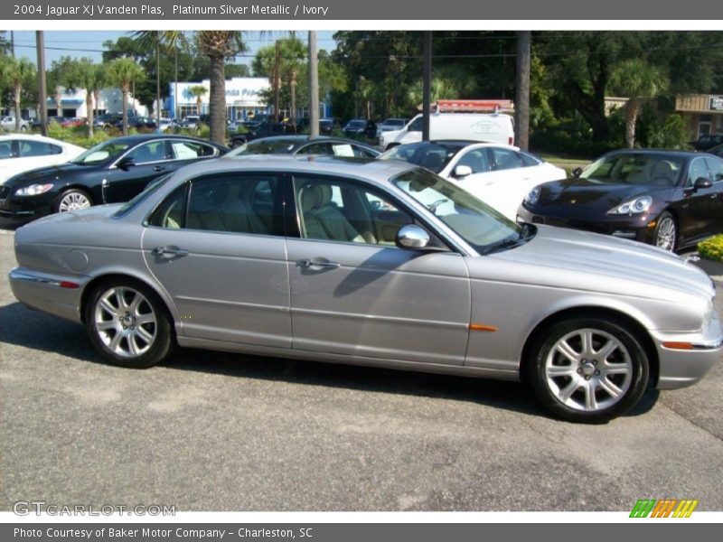 Platinum Silver Metallic / Ivory 2004 Jaguar XJ Vanden Plas