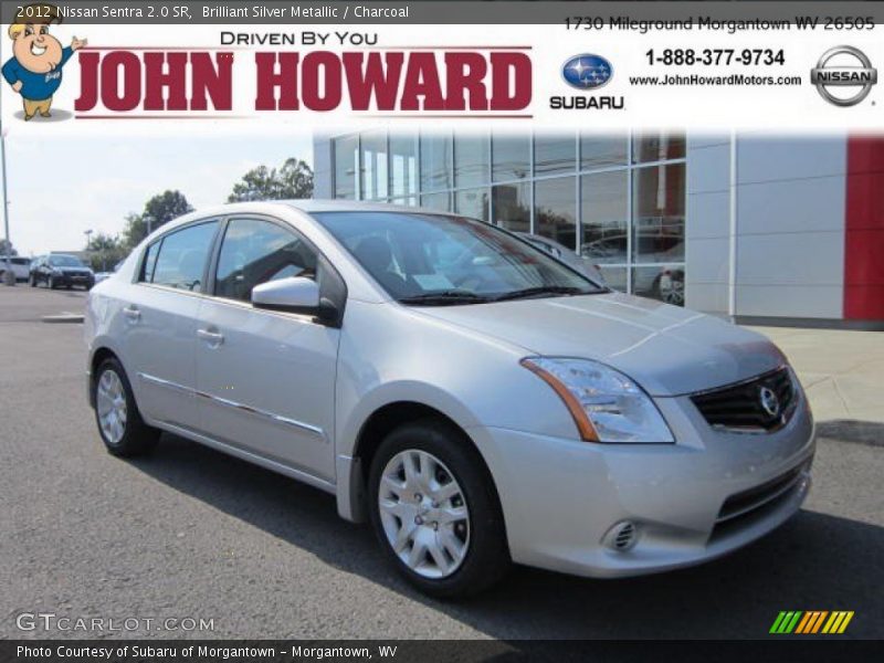 Brilliant Silver Metallic / Charcoal 2012 Nissan Sentra 2.0 SR