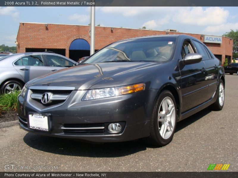 Polished Metal Metallic / Taupe 2008 Acura TL 3.2