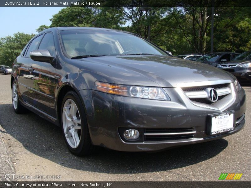 Polished Metal Metallic / Taupe 2008 Acura TL 3.2