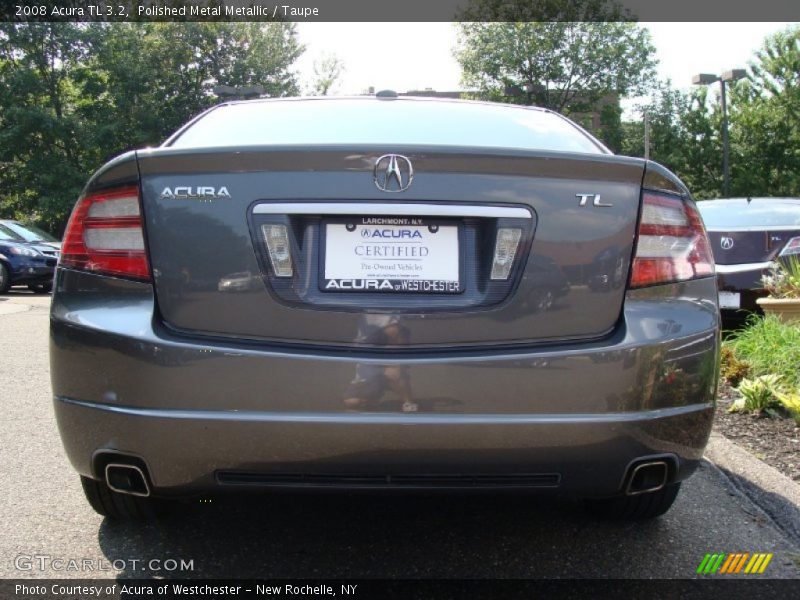 Polished Metal Metallic / Taupe 2008 Acura TL 3.2