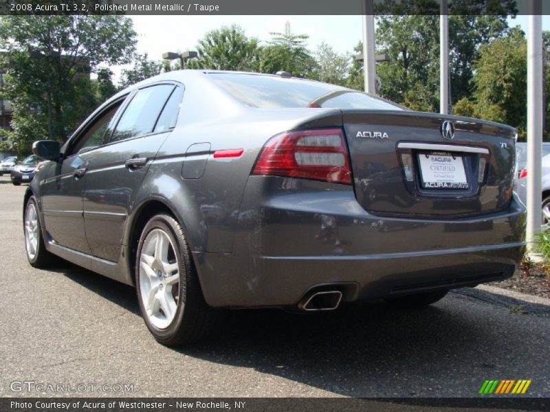Polished Metal Metallic / Taupe 2008 Acura TL 3.2
