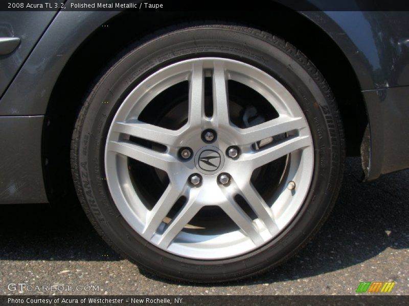 Polished Metal Metallic / Taupe 2008 Acura TL 3.2