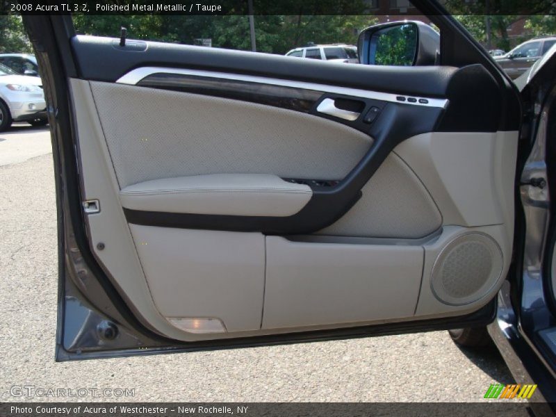 Polished Metal Metallic / Taupe 2008 Acura TL 3.2