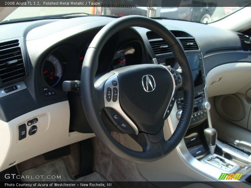 Polished Metal Metallic / Taupe 2008 Acura TL 3.2