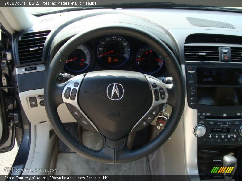 Polished Metal Metallic / Taupe 2008 Acura TL 3.2