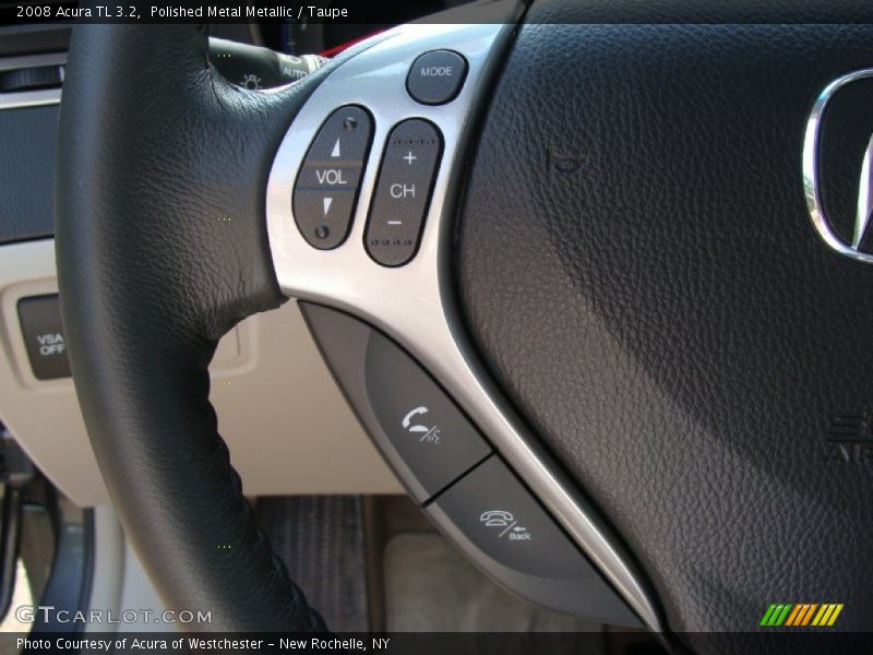 Polished Metal Metallic / Taupe 2008 Acura TL 3.2