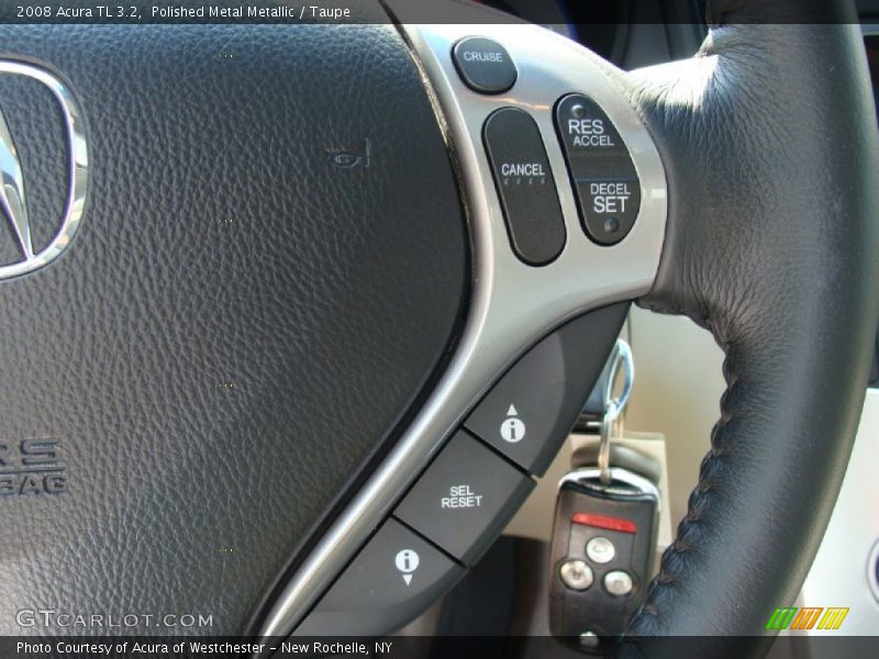 Polished Metal Metallic / Taupe 2008 Acura TL 3.2