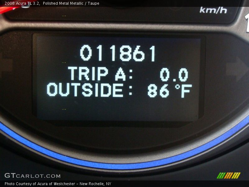 Polished Metal Metallic / Taupe 2008 Acura TL 3.2