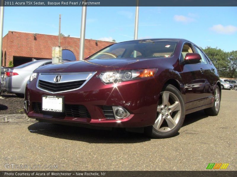 Basque Red Pearl / Parchment 2011 Acura TSX Sedan