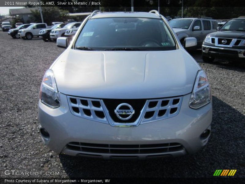 Silver Ice Metallic / Black 2011 Nissan Rogue SL AWD