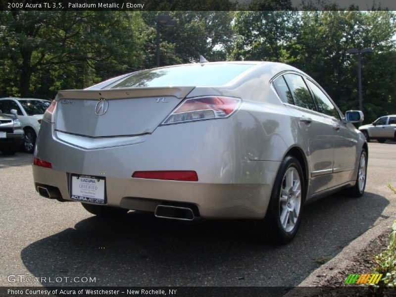 Palladium Metallic / Ebony 2009 Acura TL 3.5