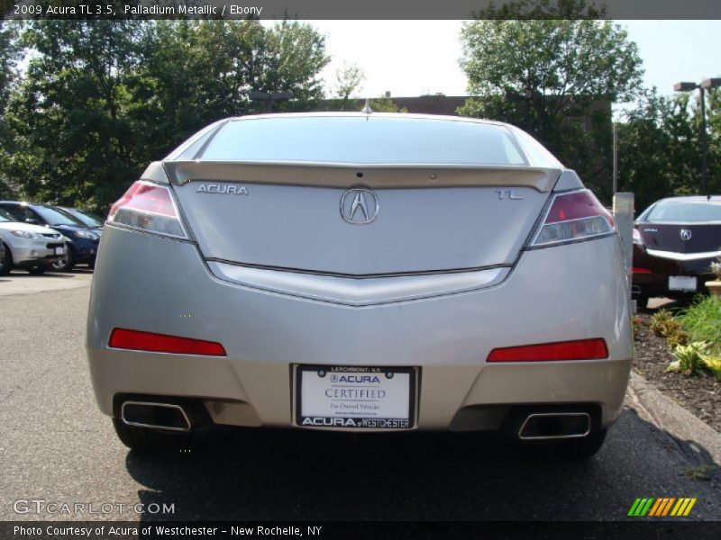 Palladium Metallic / Ebony 2009 Acura TL 3.5