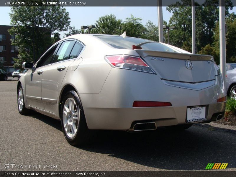 Palladium Metallic / Ebony 2009 Acura TL 3.5