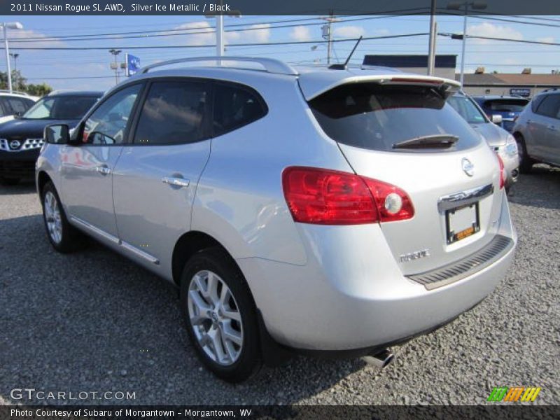 Silver Ice Metallic / Black 2011 Nissan Rogue SL AWD