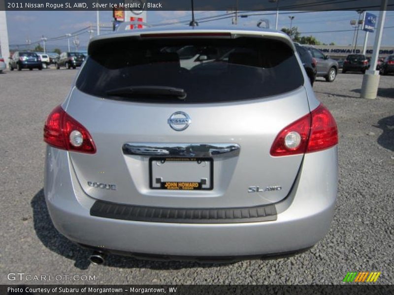 Silver Ice Metallic / Black 2011 Nissan Rogue SL AWD
