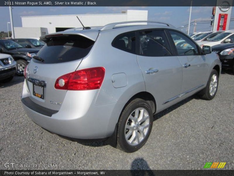 Silver Ice Metallic / Black 2011 Nissan Rogue SL AWD