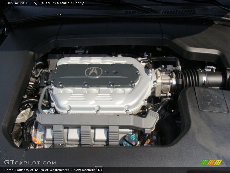 Palladium Metallic / Ebony 2009 Acura TL 3.5