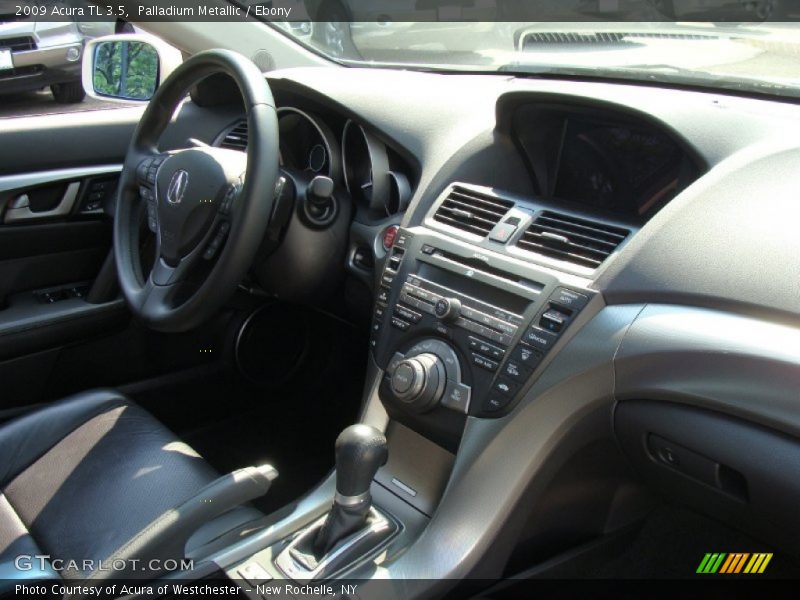 Palladium Metallic / Ebony 2009 Acura TL 3.5
