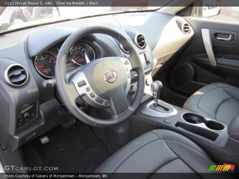 Silver Ice Metallic / Black 2011 Nissan Rogue SL AWD