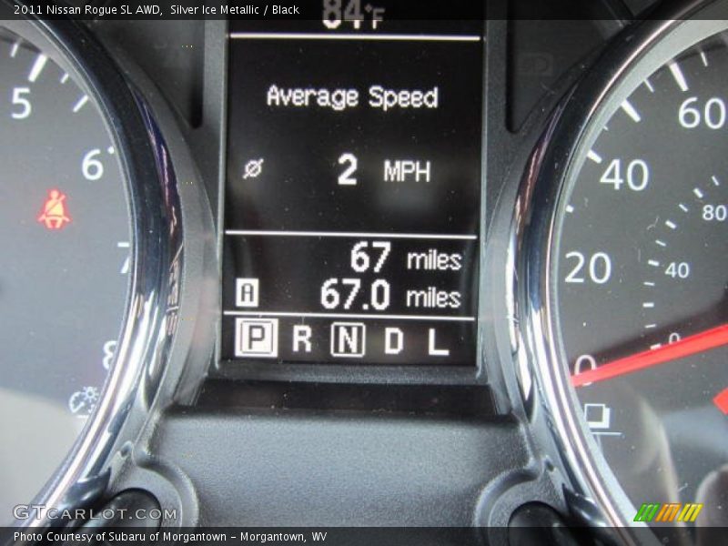Silver Ice Metallic / Black 2011 Nissan Rogue SL AWD