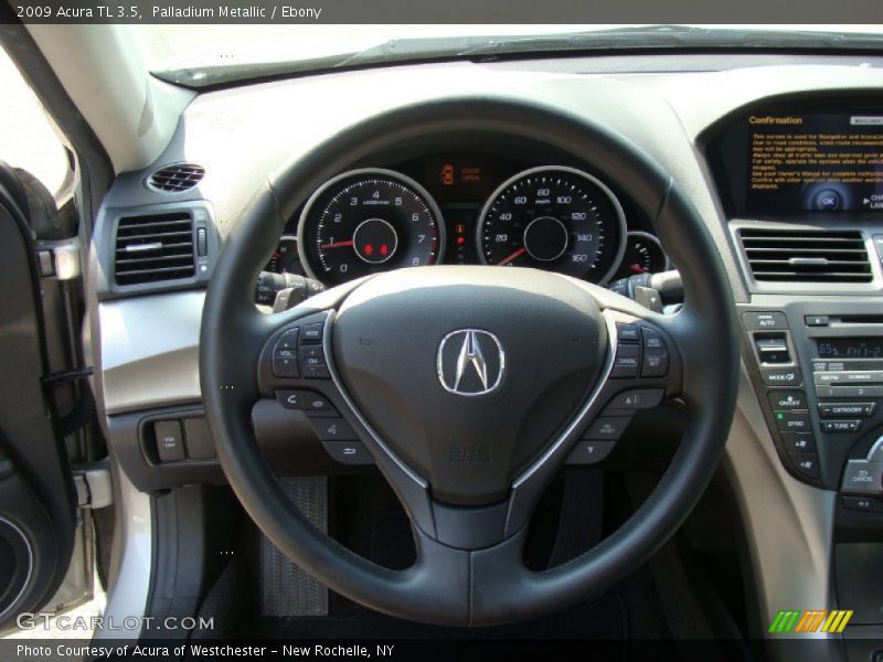 Palladium Metallic / Ebony 2009 Acura TL 3.5