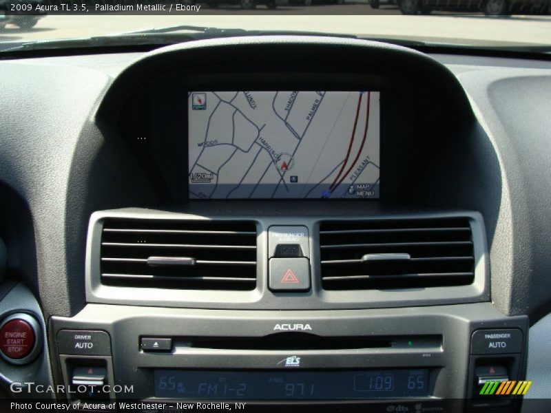 Palladium Metallic / Ebony 2009 Acura TL 3.5
