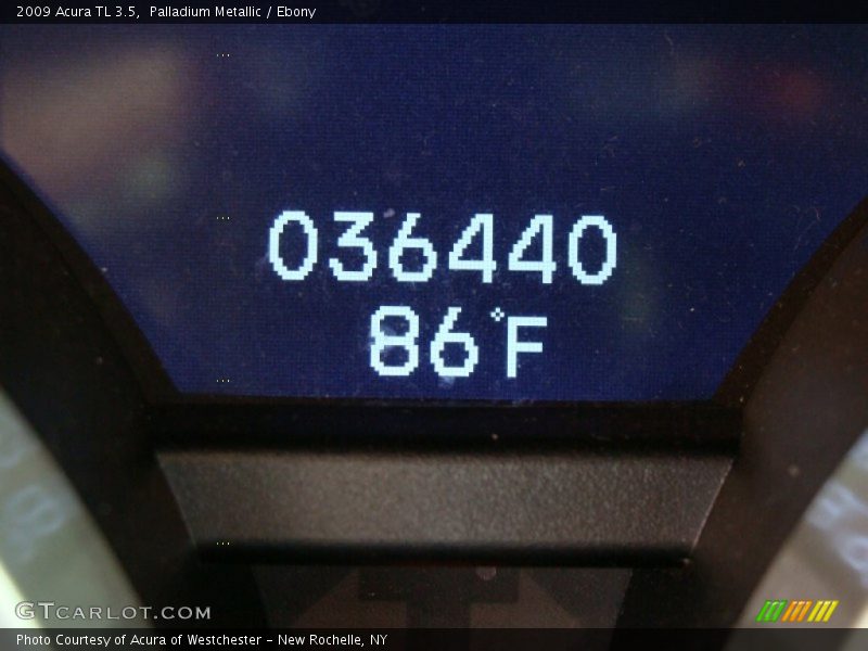Palladium Metallic / Ebony 2009 Acura TL 3.5