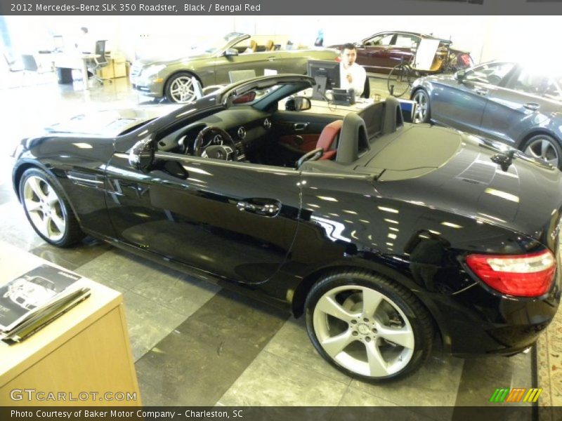 Black / Bengal Red 2012 Mercedes-Benz SLK 350 Roadster