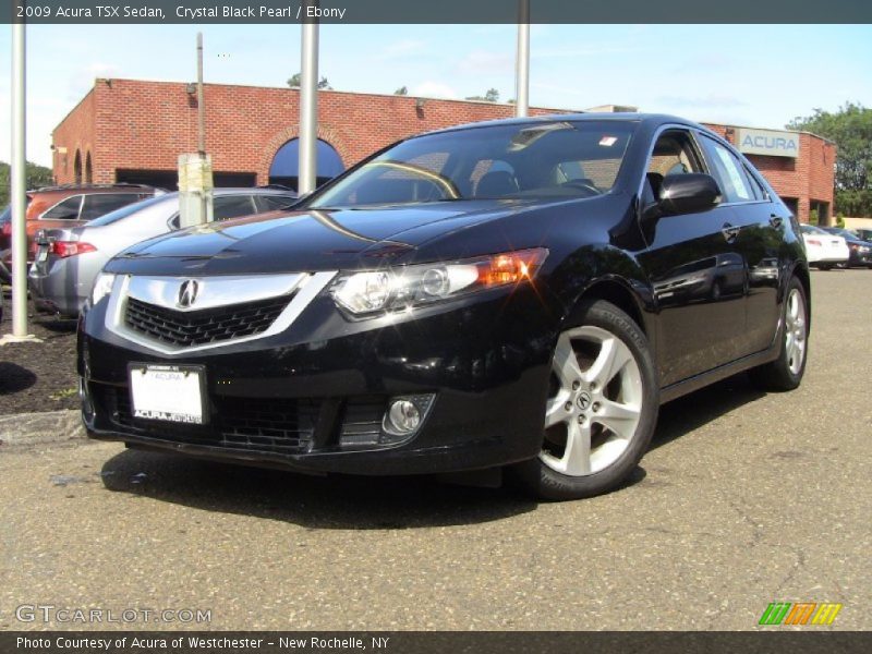 Crystal Black Pearl / Ebony 2009 Acura TSX Sedan